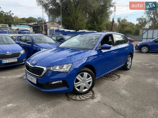 Синий Шкода Scala, объемом двигателя 1.6 л и пробегом 124 тыс. км за 13306 $, фото 1 на Automoto.ua