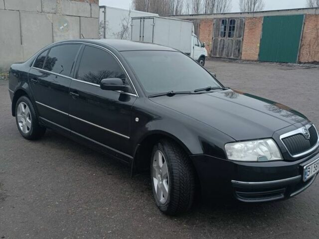 Черный Шкода Суперб, объемом двигателя 1.8 л и пробегом 282 тыс. км за 5200 $, фото 1 на Automoto.ua