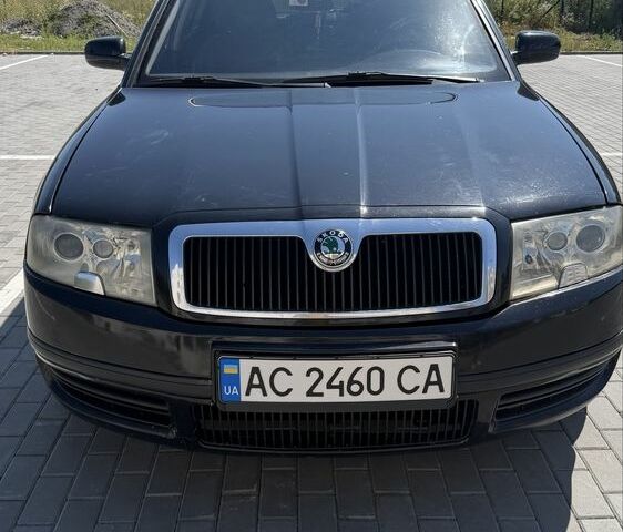 Черный Шкода Суперб, объемом двигателя 1.9 л и пробегом 262 тыс. км за 3713 $, фото 1 на Automoto.ua