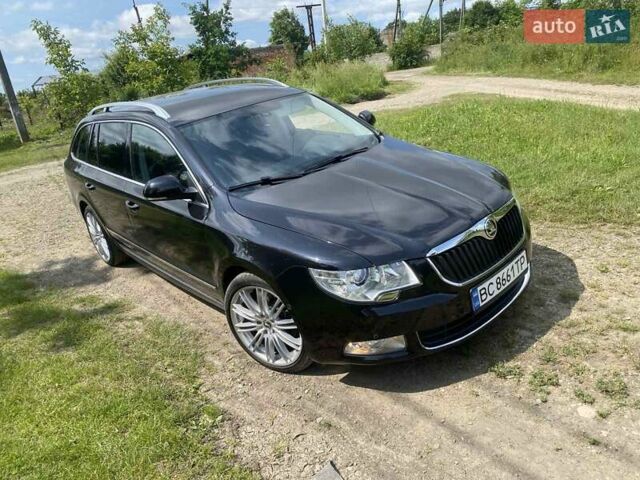 Черный Шкода Суперб, объемом двигателя 1.8 л и пробегом 202 тыс. км за 9600 $, фото 1 на Automoto.ua