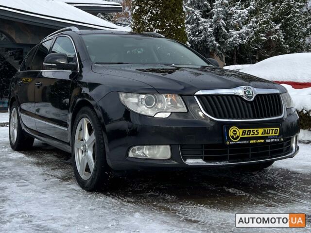 Черный Шкода Суперб, объемом двигателя 2 л и пробегом 331 тыс. км за 10999 $, фото 1 на Automoto.ua
