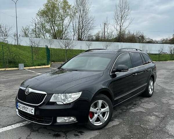 Чорний Шкода Суперб, об'ємом двигуна 2 л та пробігом 315 тис. км за 9599 $, фото 1 на Automoto.ua