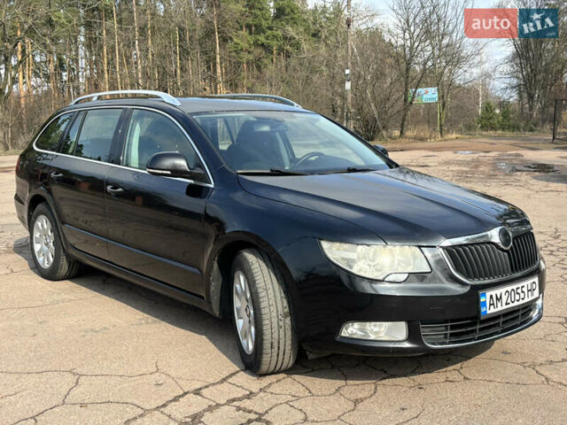 Чорний Шкода Суперб, об'ємом двигуна 2 л та пробігом 260 тис. км за 9800 $, фото 1 на Automoto.ua
