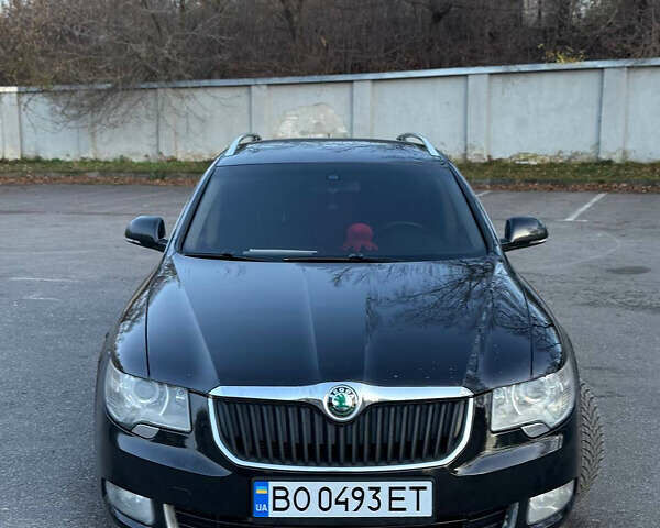 Черный Шкода Суперб, объемом двигателя 1.8 л и пробегом 215 тыс. км за 7500 $, фото 1 на Automoto.ua