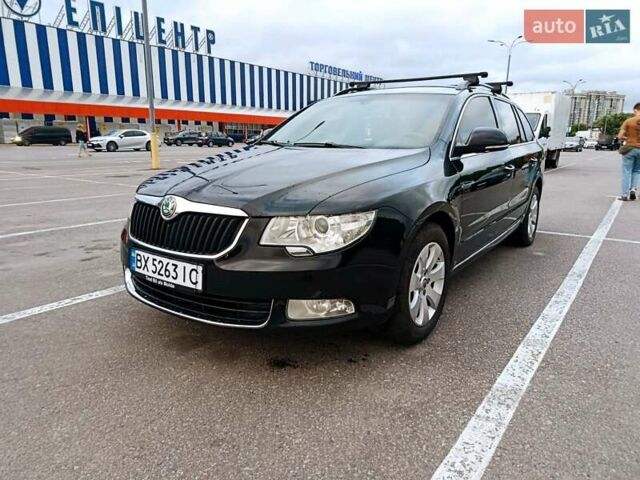 Черный Шкода Суперб, объемом двигателя 1.6 л и пробегом 214 тыс. км за 8899 $, фото 1 на Automoto.ua