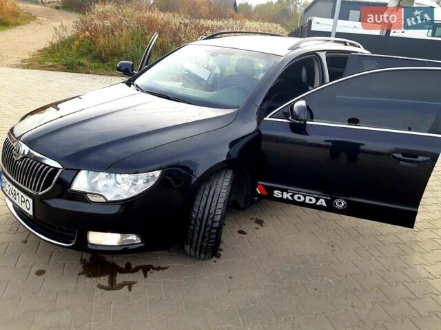 Черный Шкода Суперб, объемом двигателя 2 л и пробегом 325 тыс. км за 9900 $, фото 1 на Automoto.ua