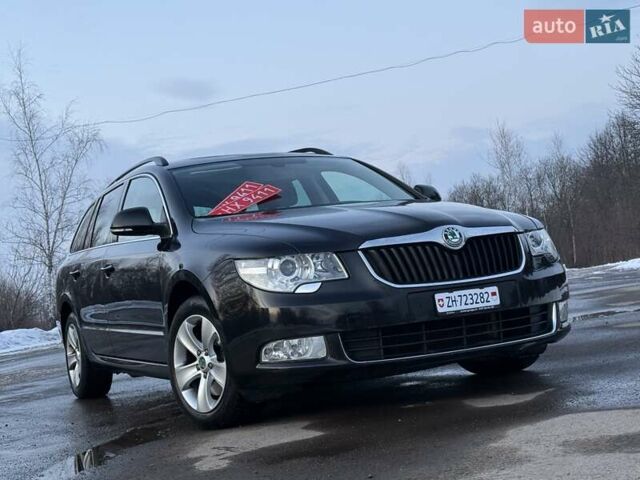 Черный Шкода Суперб, объемом двигателя 2 л и пробегом 191 тыс. км за 11850 $, фото 1 на Automoto.ua