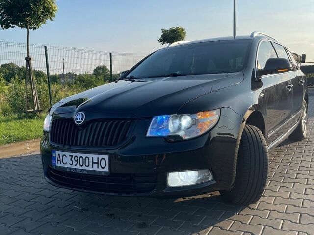 Чорний Шкода Суперб, об'ємом двигуна 2 л та пробігом 265 тис. км за 9500 $, фото 1 на Automoto.ua