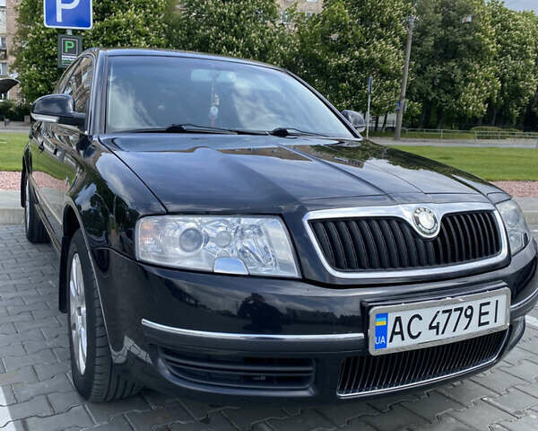 Черный Шкода Суперб, объемом двигателя 1.97 л и пробегом 330 тыс. км за 7200 $, фото 1 на Automoto.ua