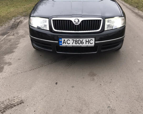 Чорний Шкода Суперб, об'ємом двигуна 2 л та пробігом 333 тис. км за 5500 $, фото 1 на Automoto.ua