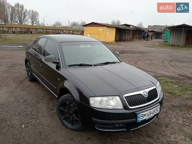 Черный Шкода Суперб, объемом двигателя 1.8 л и пробегом 313 тыс. км за 5500 $, фото 1 на Automoto.ua