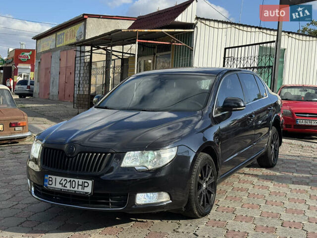Черный Шкода Суперб, объемом двигателя 1.8 л и пробегом 254 тыс. км за 6950 $, фото 1 на Automoto.ua