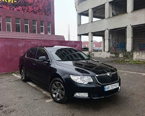 Черный Шкода Суперб, объемом двигателя 1.8 л и пробегом 216 тыс. км за 6999 $, фото 1 на Automoto.ua