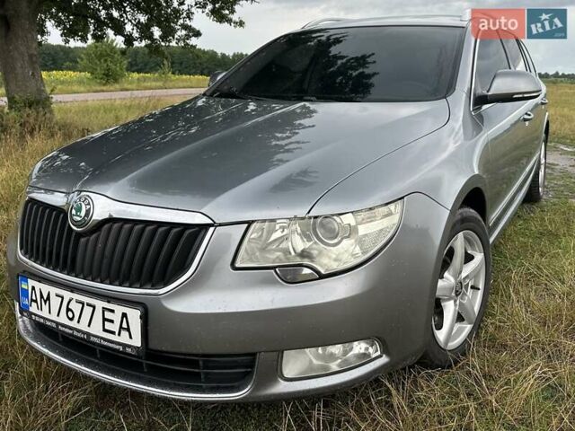 Сірий Шкода Суперб, об'ємом двигуна 2 л та пробігом 314 тис. км за 9200 $, фото 1 на Automoto.ua