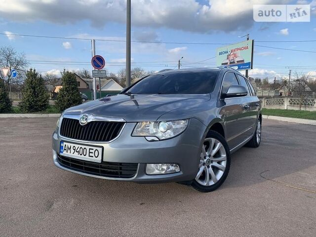 Сірий Шкода Суперб, об'ємом двигуна 2 л та пробігом 219 тис. км за 11850 $, фото 1 на Automoto.ua