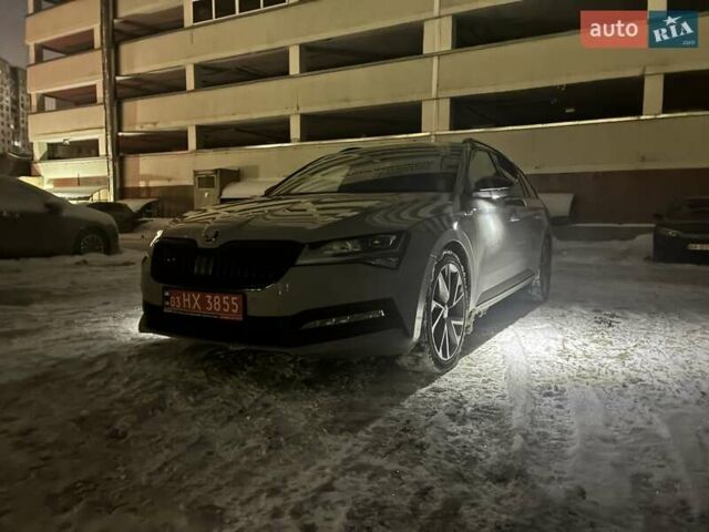 Серый Шкода Суперб, объемом двигателя 1.97 л и пробегом 209 тыс. км за 27500 $, фото 1 на Automoto.ua