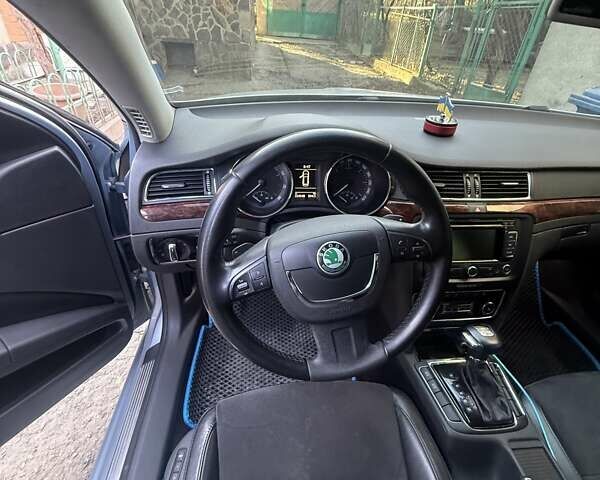 Синий Шкода Суперб, объемом двигателя 2 л и пробегом 224 тыс. км за 10300 $, фото 1 на Automoto.ua