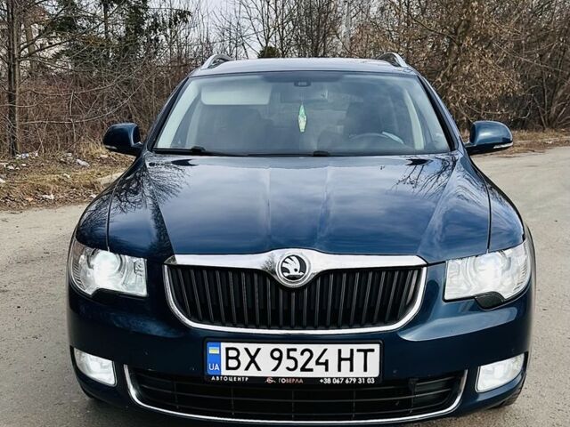 Синий Шкода Суперб, объемом двигателя 2 л и пробегом 312 тыс. км за 12200 $, фото 1 на Automoto.ua