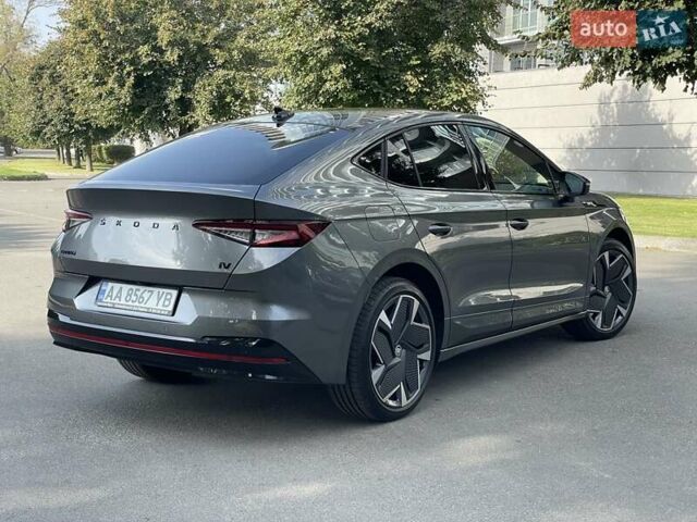 Серый Шкода Enyaq iV, объемом двигателя 0 л и пробегом 17 тыс. км за 36900 $, фото 1 на Automoto.ua