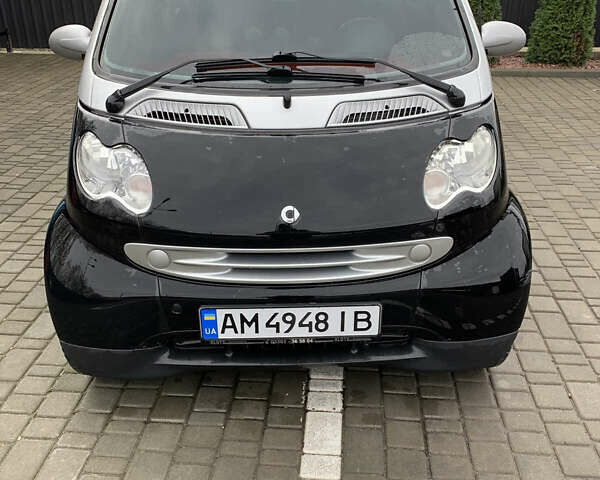 Черный Смарт Форту, объемом двигателя 0.7 л и пробегом 141 тыс. км за 3900 $, фото 1 на Automoto.ua