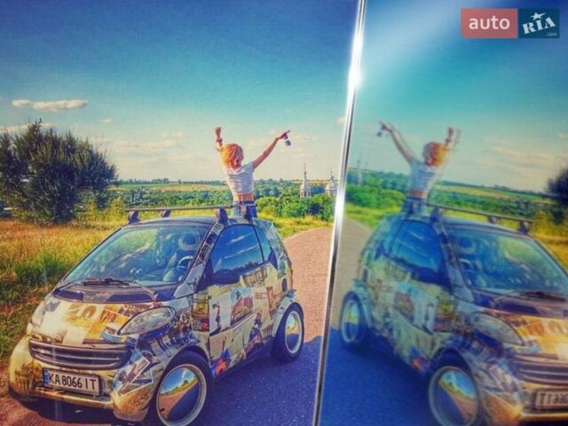 Черный Смарт Форту, объемом двигателя 0.6 л и пробегом 203 тыс. км за 3000 $, фото 1 на Automoto.ua