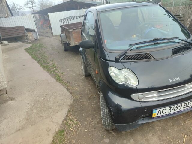 Черный Смарт Форту, объемом двигателя 0.6 л и пробегом 100 тыс. км за 2300 $, фото 1 на Automoto.ua
