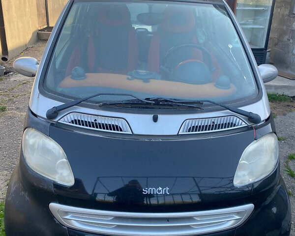Черный Смарт Форту, объемом двигателя 0.6 л и пробегом 120 тыс. км за 2000 $, фото 1 на Automoto.ua