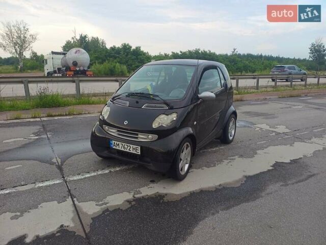 Черный Смарт Форту, объемом двигателя 0.8 л и пробегом 190 тыс. км за 3100 $, фото 1 на Automoto.ua