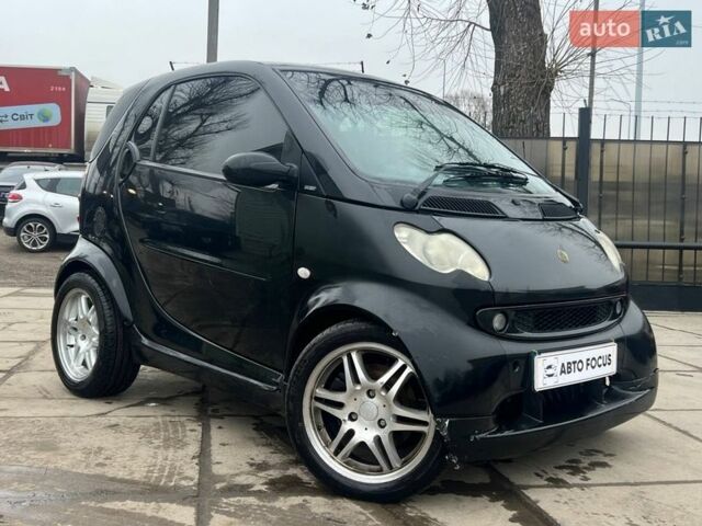 Чорний Смарт Fortwo, об'ємом двигуна 0.7 л та пробігом 222 тис. км за 4490 $, фото 1 на Automoto.ua
