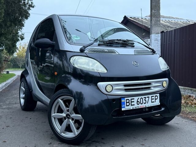 Черный Смарт Форту, объемом двигателя 0.6 л и пробегом 150 тыс. км за 1800 $, фото 1 на Automoto.ua