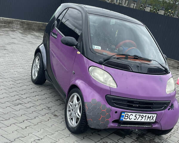 Фіолетовий Смарт Fortwo, об'ємом двигуна 0.6 л та пробігом 217 тис. км за 3000 $, фото 1 на Automoto.ua