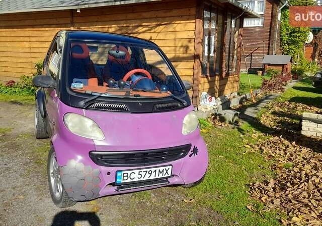 Фіолетовий Смарт Fortwo, об'ємом двигуна 0.6 л та пробігом 217 тис. км за 2500 $, фото 1 на Automoto.ua