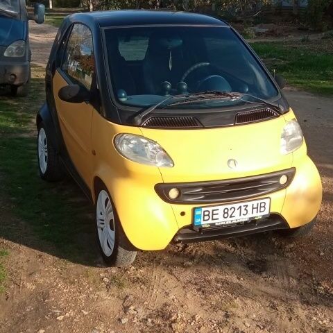 Смарт Fortwo 1999 у Новой Одессе на Automoto.ua Жовтий Смарт Fortwo, об'ємом двигуна 0.6 л та пробігом 200 тис. км за 2450 $, фото 1 на Automoto.ua
