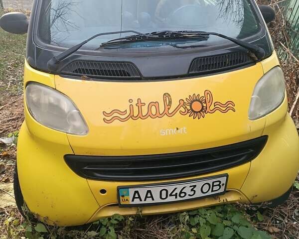 Желтый Смарт Форту, объемом двигателя 0.6 л и пробегом 156 тыс. км за 2900 $, фото 1 на Automoto.ua