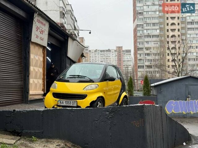 Желтый Смарт Форту, объемом двигателя 0.6 л и пробегом 137 тыс. км за 2650 $, фото 1 на Automoto.ua