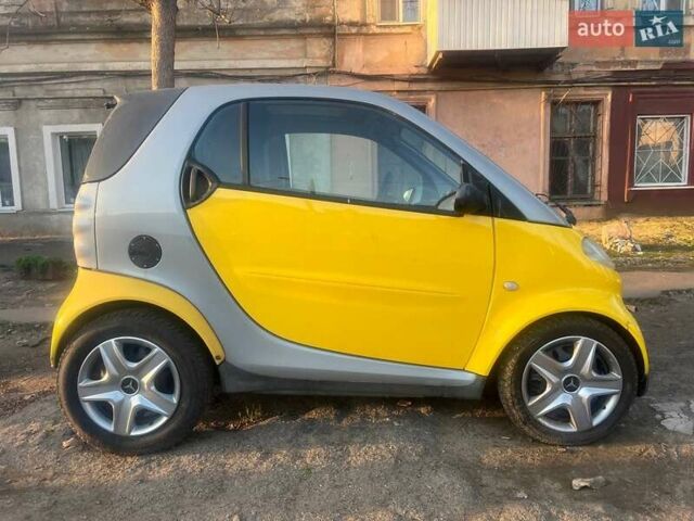 Жовтий Смарт Fortwo, об'ємом двигуна 0.6 л та пробігом 247 тис. км за 2600 $, фото 1 на Automoto.ua