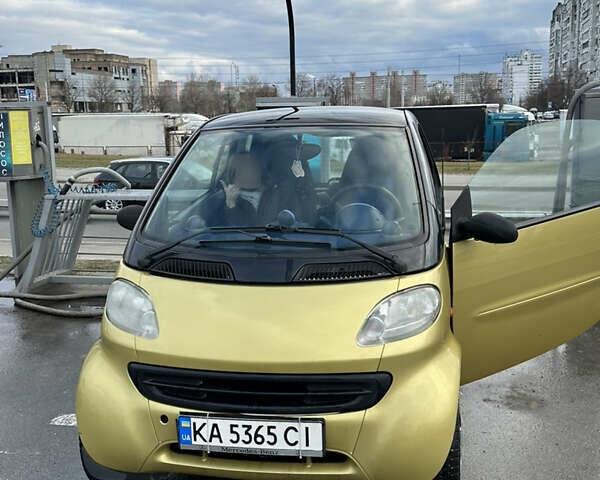 Жовтий Смарт Fortwo, об'ємом двигуна 0.6 л та пробігом 168 тис. км за 1900 $, фото 1 на Automoto.ua