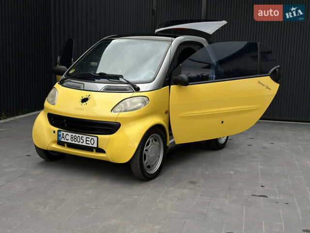 Жовтий Смарт Fortwo, об'ємом двигуна 0.8 л та пробігом 170 тис. км за 3200 $, фото 1 на Automoto.ua