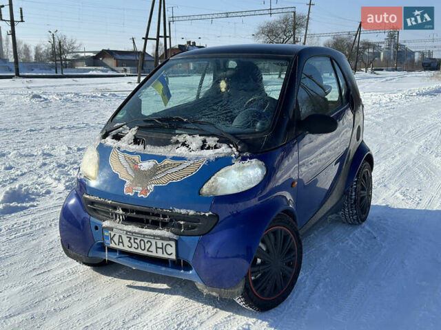 Синий Смарт Форту, объемом двигателя 0.6 л и пробегом 140 тыс. км за 1650 $, фото 1 на Automoto.ua