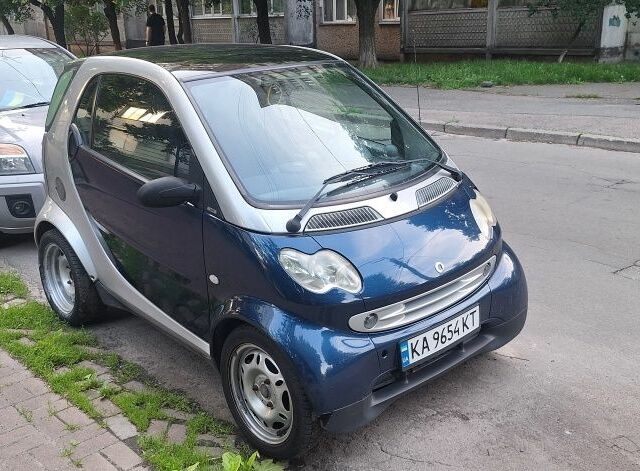 Синій Смарт Fortwo, об'ємом двигуна 0.6 л та пробігом 185 тис. км за 3000 $, фото 1 на Automoto.ua