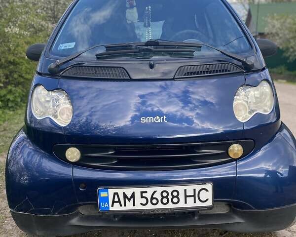 Синий Смарт Форту, объемом двигателя 0.8 л и пробегом 257 тыс. км за 3100 $, фото 1 на Automoto.ua