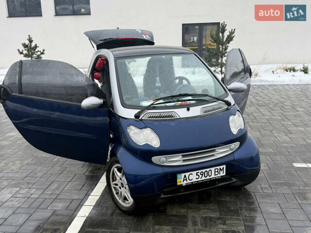 Синій Смарт Fortwo, об'ємом двигуна 0.6 л та пробігом 208 тис. км за 3200 $, фото 1 на Automoto.ua