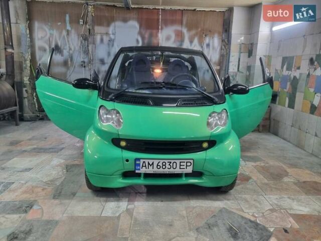 Зелений Смарт Fortwo, об'ємом двигуна 0.6 л та пробігом 250 тис. км за 3800 $, фото 1 на Automoto.ua