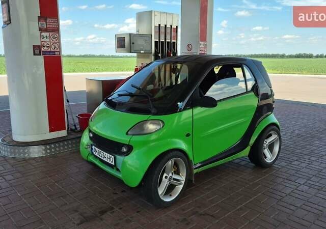 Зелений Смарт Fortwo, об'ємом двигуна 0.6 л та пробігом 169 тис. км за 3200 $, фото 1 на Automoto.ua