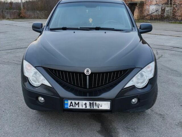 Чорний Cанг Йонг Actyon, об'ємом двигуна 2.3 л та пробігом 322 тис. км за 6300 $, фото 1 на Automoto.ua