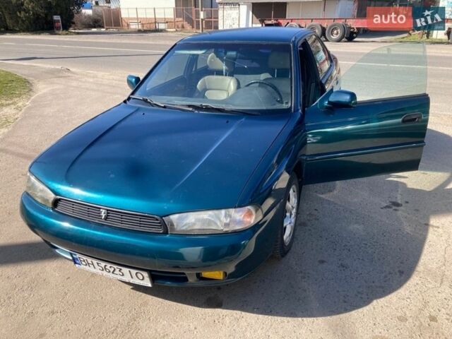 Зеленый Субару Легаси, объемом двигателя 2.21 л и пробегом 350 тыс. км за 2900 $, фото 1 на Automoto.ua