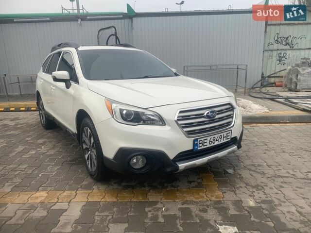 Белый Субару Аутбек, объемом двигателя 2.46 л и пробегом 200 тыс. км за 13500 $, фото 1 на Automoto.ua