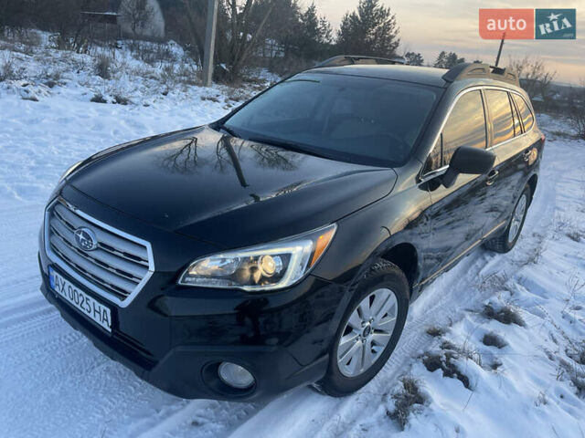 Черный Субару Аутбек, объемом двигателя 2.46 л и пробегом 140 тыс. км за 15000 $, фото 1 на Automoto.ua