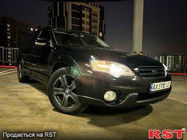 Черный Субару Аутбек, объемом двигателя 3 л и пробегом 280 тыс. км за 7800 $, фото 1 на Automoto.ua