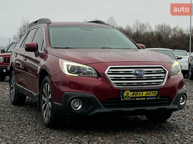 Красный Субару Аутбек, объемом двигателя 3.63 л и пробегом 185 тыс. км за 16999 $, фото 1 на Automoto.ua